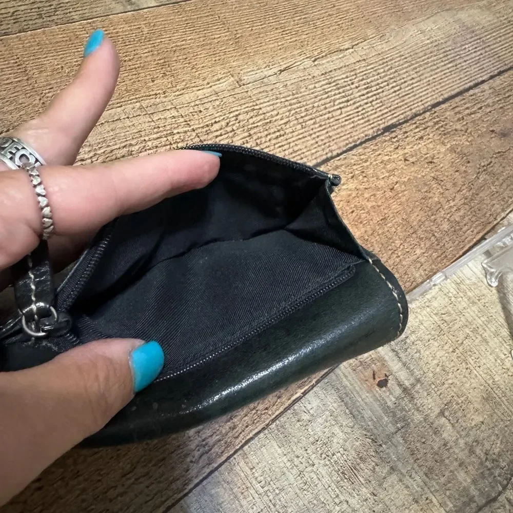 Fossil Cowhide Leather Black Vintage Wallet Sl8636